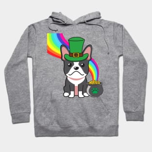 Funny french bulldog celebrates st patricks day Hoodie